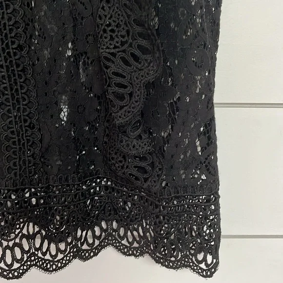 Vintage black lace top - Picture 4 of 7
